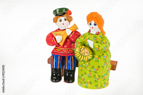 Old Russian Traditional Folk Dolls