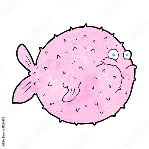 cartoon puffer fish
