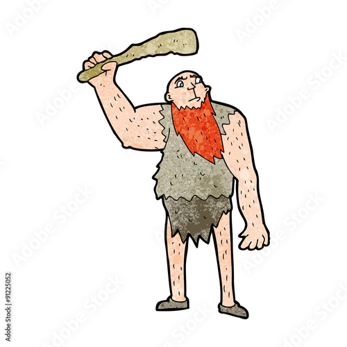 cartoon neanderthal