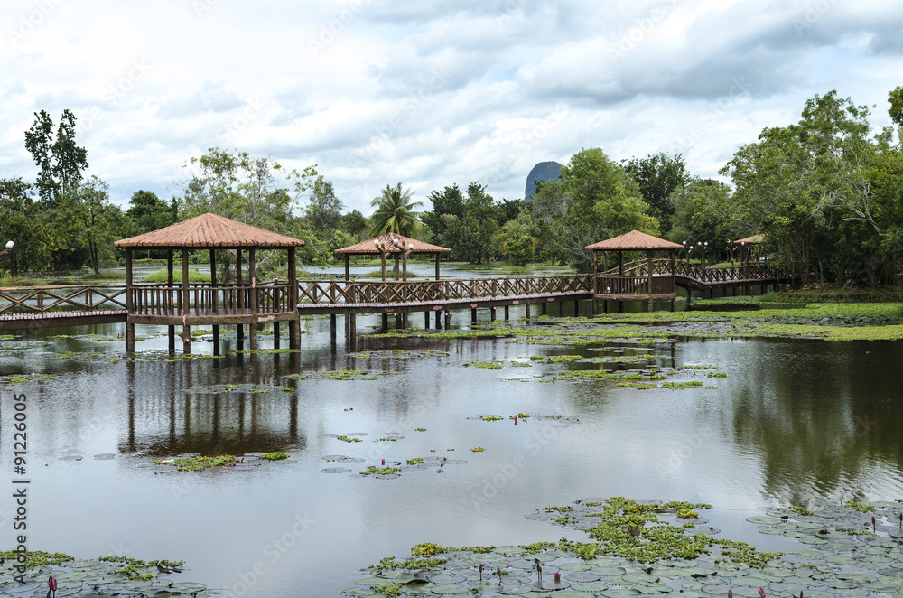 Taman Rekreasi Tasik Melati, Perlis, Malaysia - Tasik Melati is a wetland famous for its lakes and its recreational facilities Taman Rekreasi Tasik Melati, Perlis, Malaysia - Tasik Melati is a wetland famous for its lakes and its recreational facilities