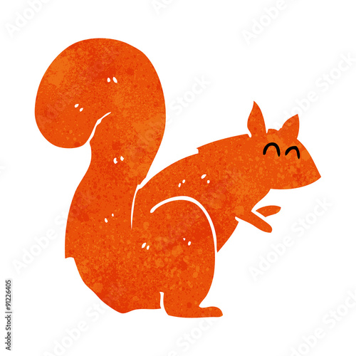 cartoon red squirrel