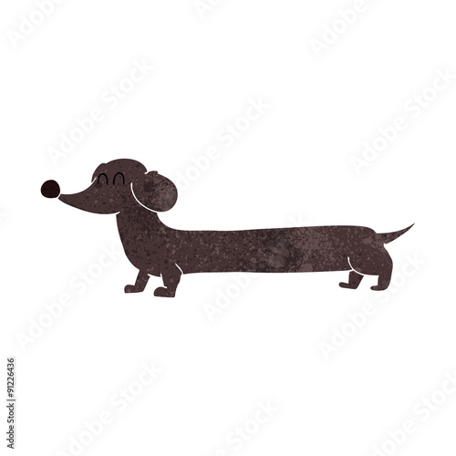 cartoon dachshund