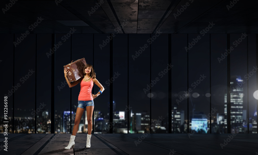 Fototapeta premium Hitch hiking traveling