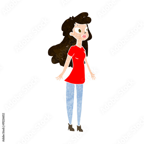 cartoon pretty girl