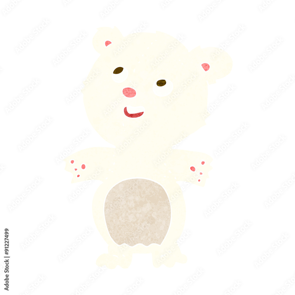 cartoon happy little polar bear cartoon happy little polar bear
