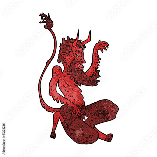 cartoon traditional devil