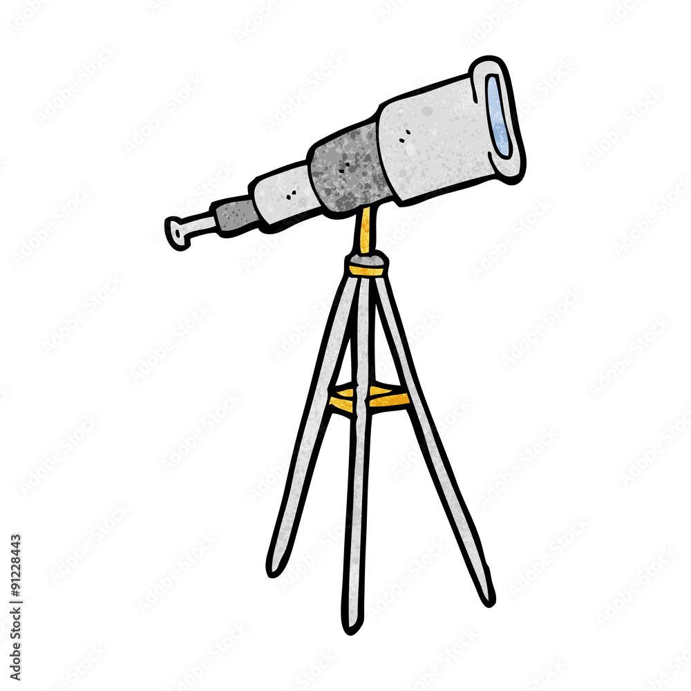 cartoon telescope Stock Vector Adobe Stock
