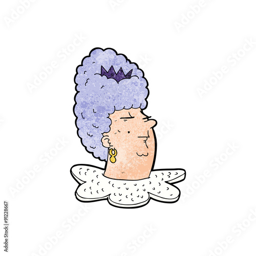 cartoon queen's head