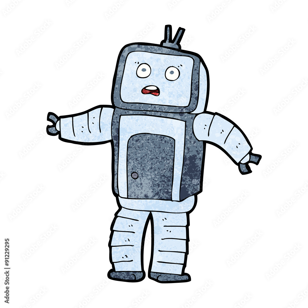 cartoon funny robot cartoon funny robot