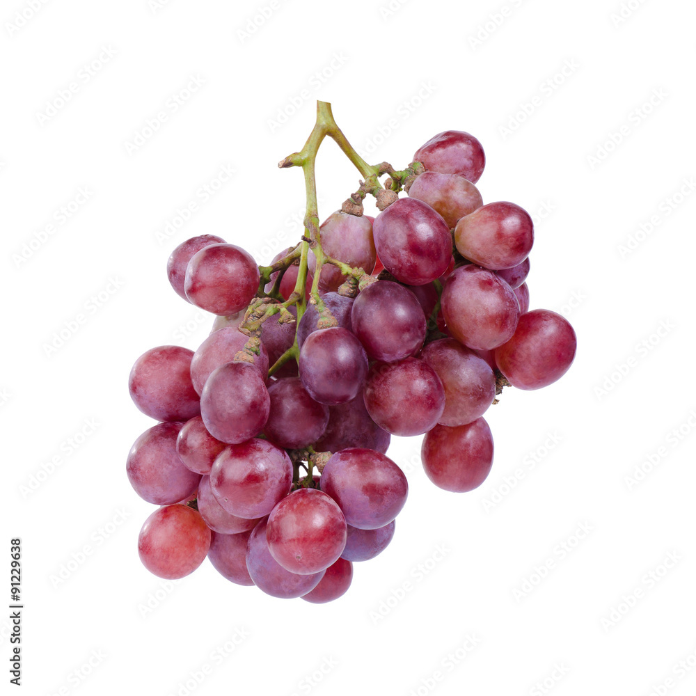 Fototapeta premium grapes isolated on over white background