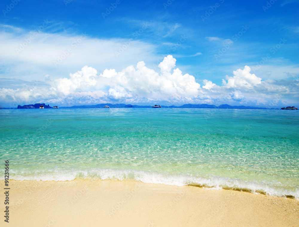 Fototapeta premium beach and tropical sea