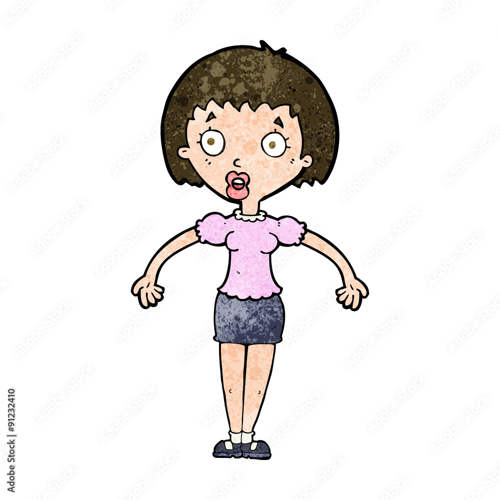 cartoon confused woman shrugging shoulders cartoon confused woman shrugging shoulders