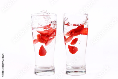 Strawberry in Water