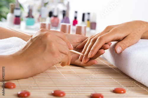 Manicure procedure