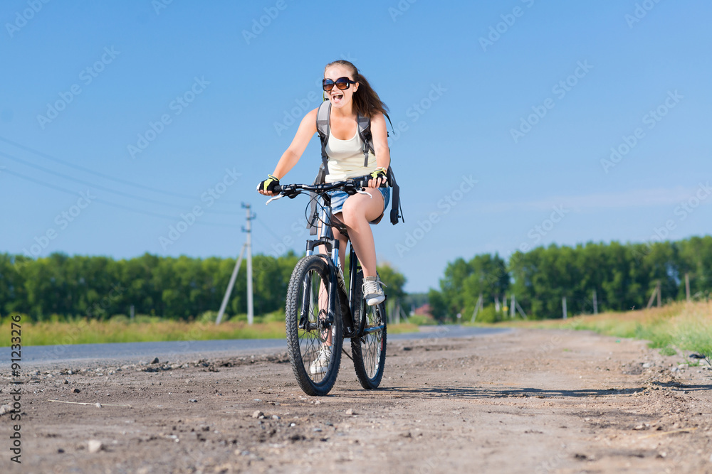 Naklejka premium Bicycle ride