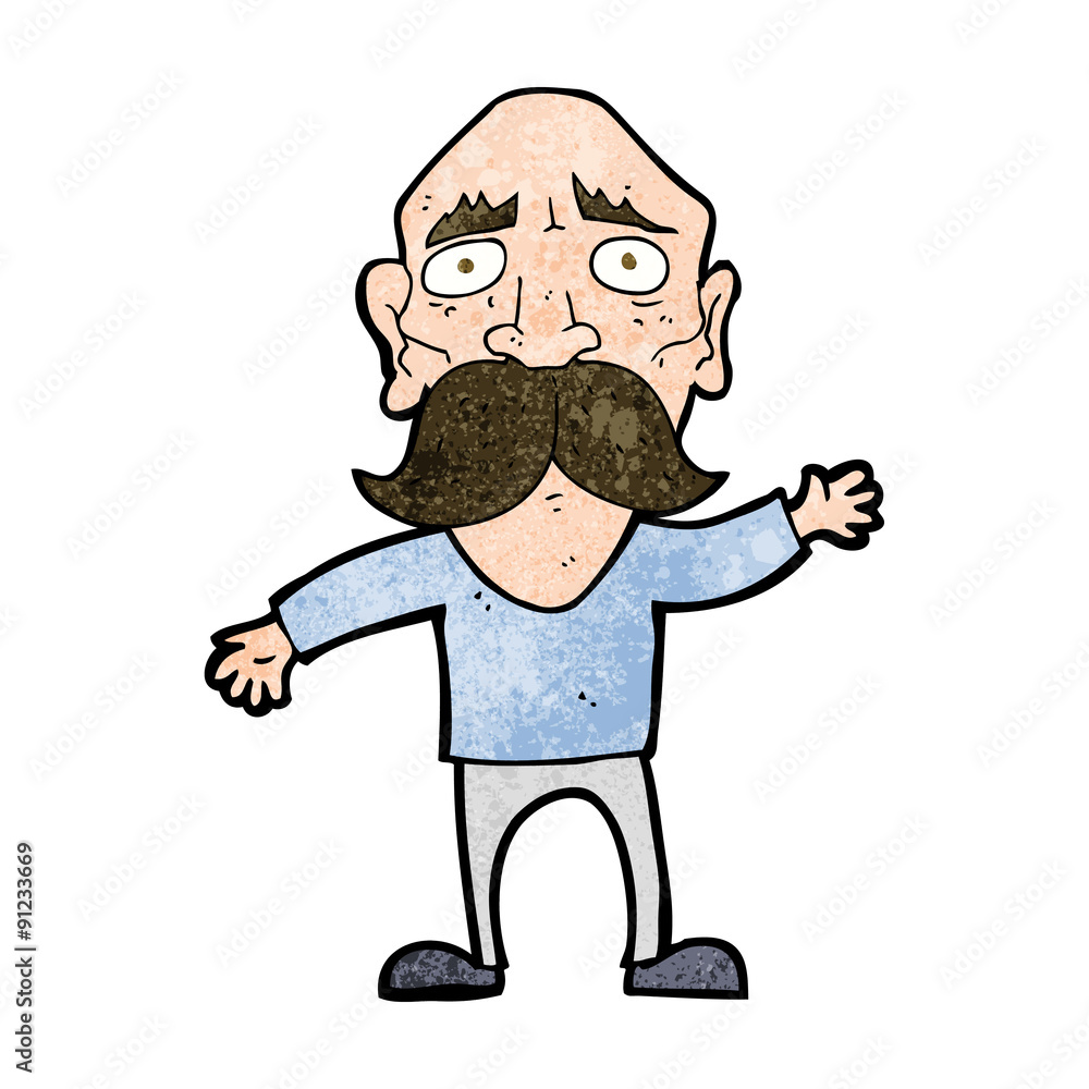 cartoon worried old man cartoon worried old man