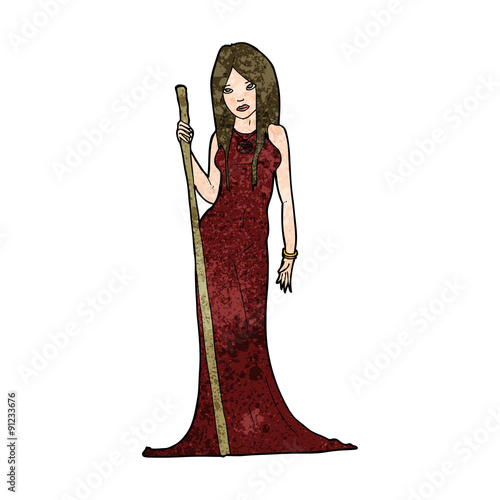 cartoon sorceress