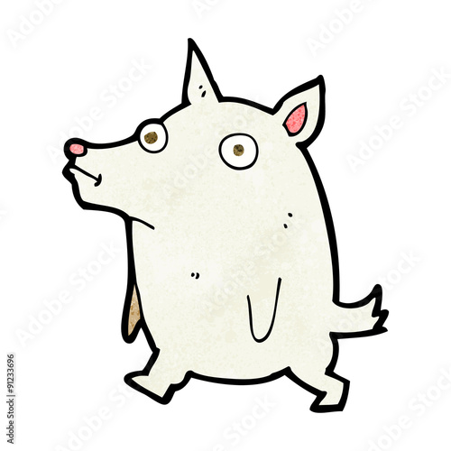 cartoon funny little dog