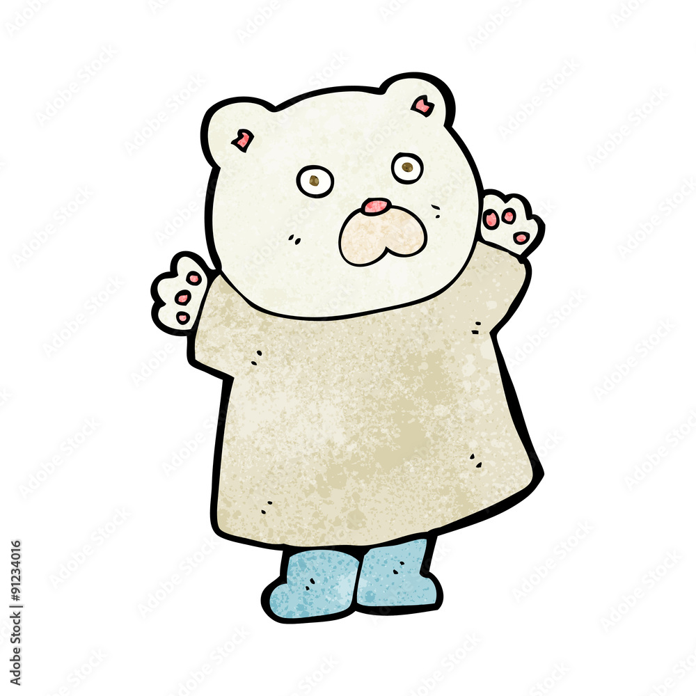 Obraz premium funny cartoon polar bear