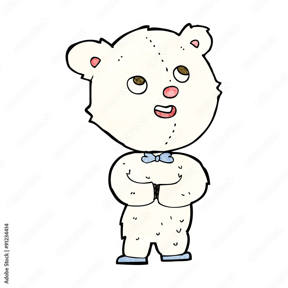 Fototapeta premium cartoon cute teddy bear