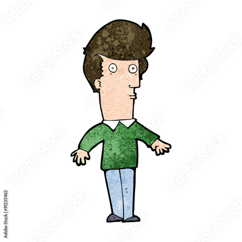 cartoon startled man