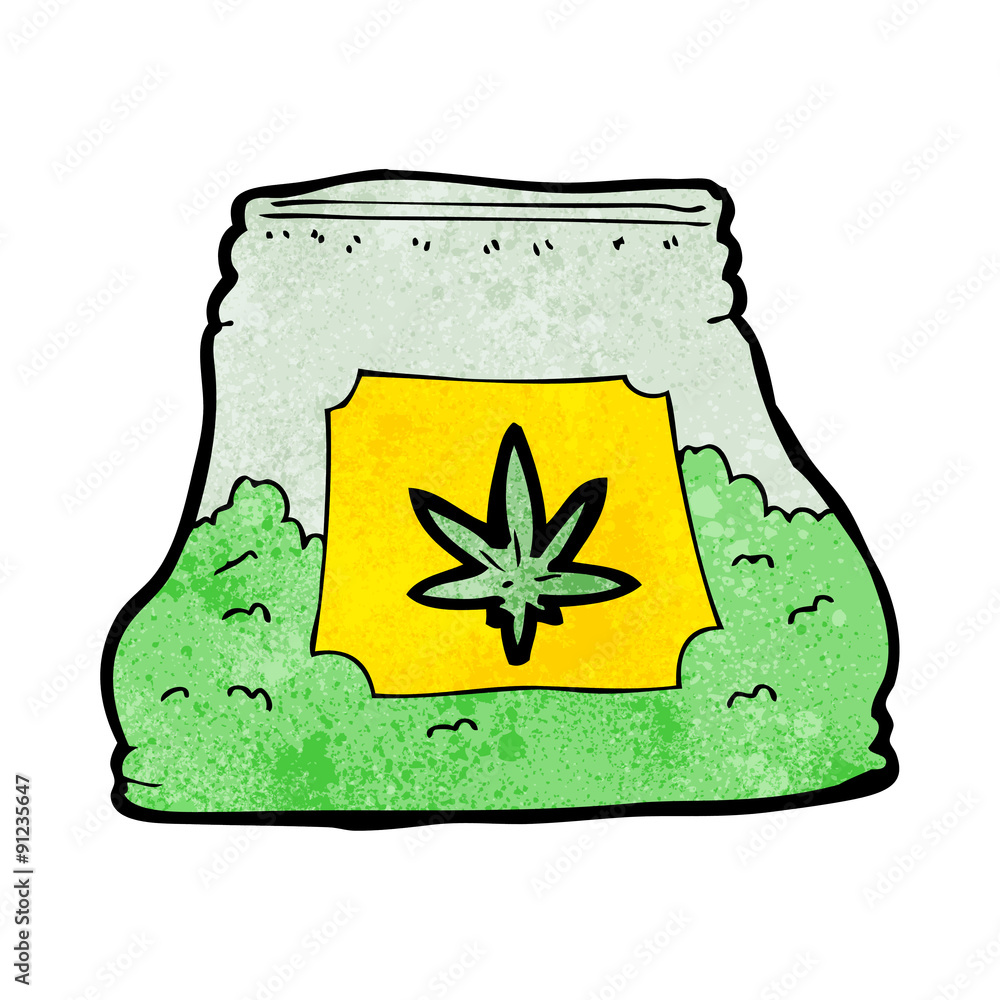 cartoon bag of weed cartoon bag of weed