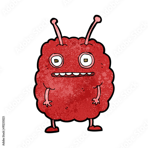 cartoon funny alien monster