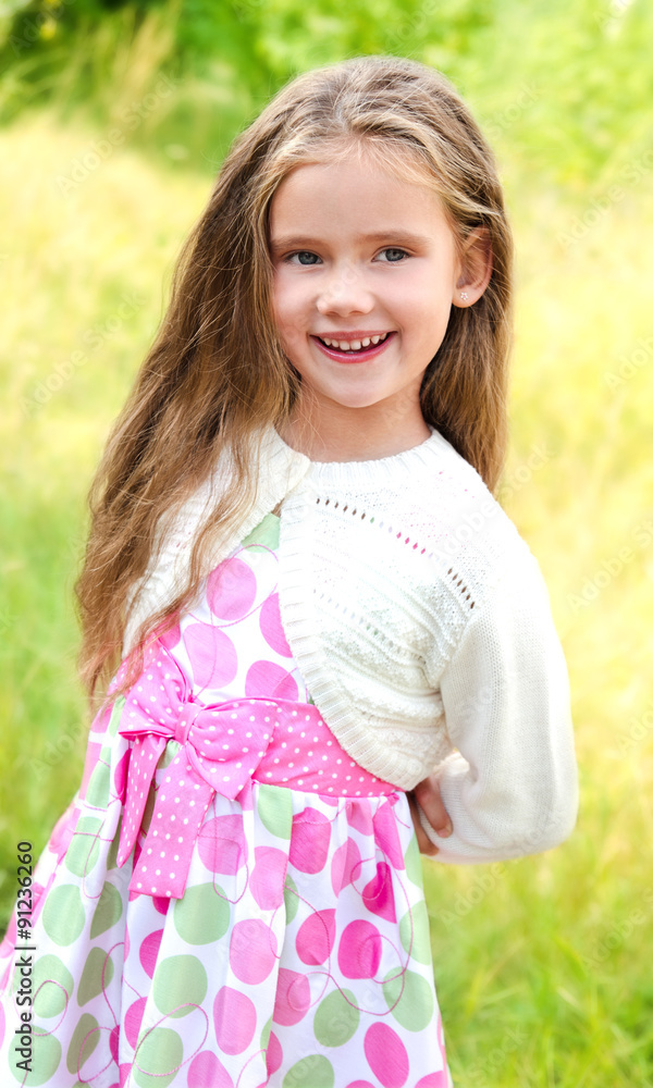 Portrait of smiling cute little girl Portrait of smiling cute little girl