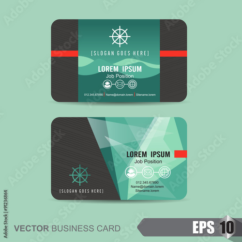 business card template,Vector illustration