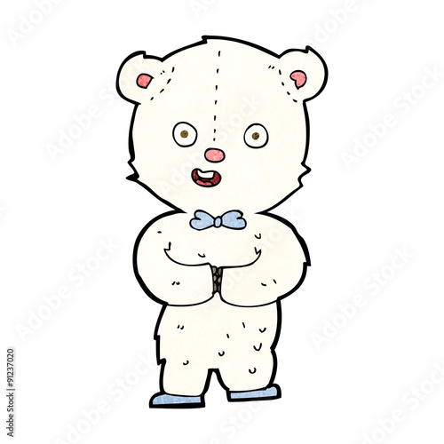 cartoon teddy polar bear