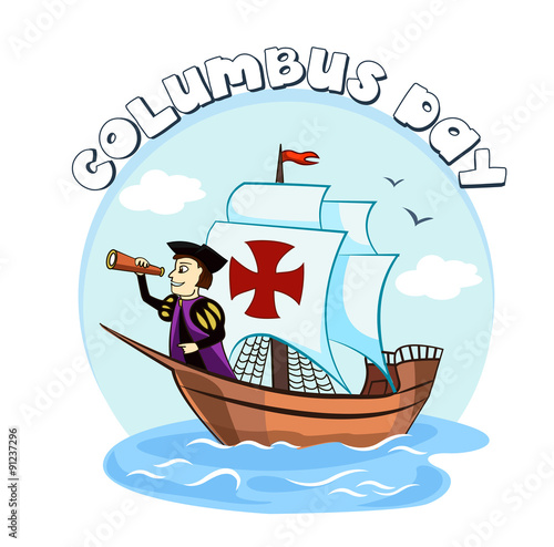 Columbus on the ship