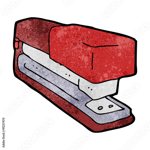 cartoon office stapler