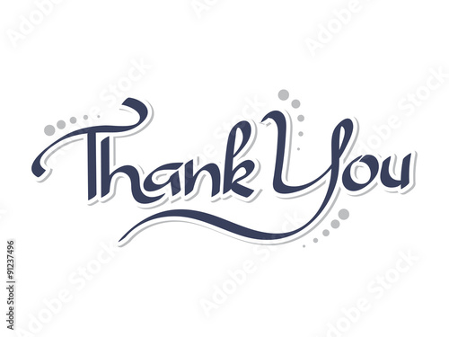 Thank You Lettering