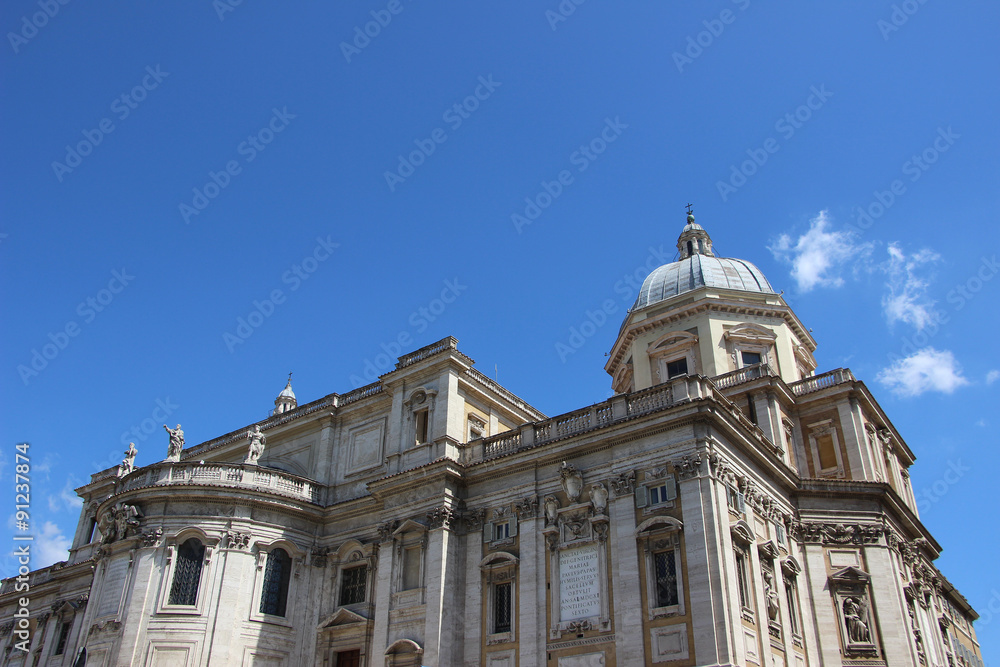 Rome,Italy,church,Basilica di Santa Maria Maggiore,summer.