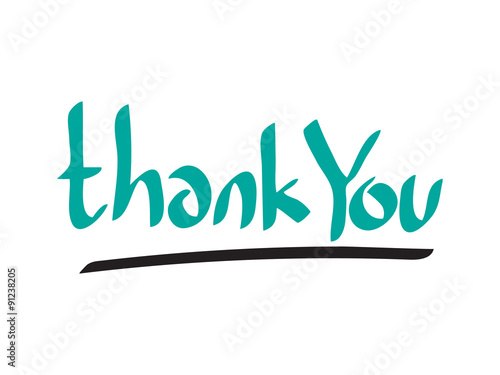 Thank You Lettering