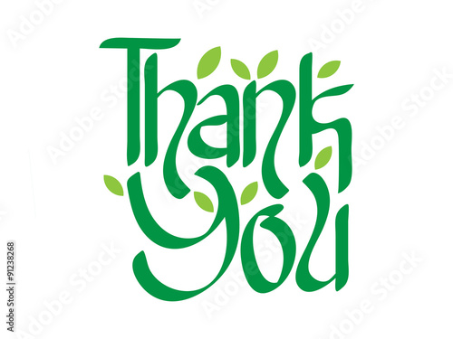Thank You Lettering