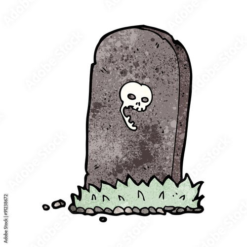cartoon spooky grave