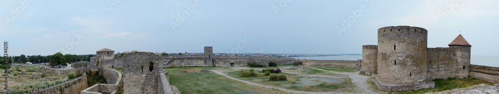 Panorama of Akkerman fortress,ancient turkish stronghold,Ukraine