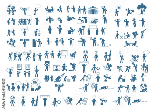 Businessmen figures set