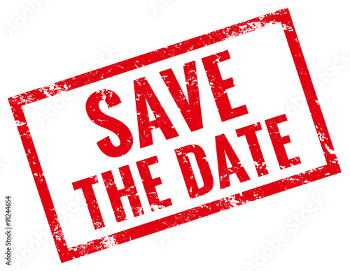Save the date Stempel rot 