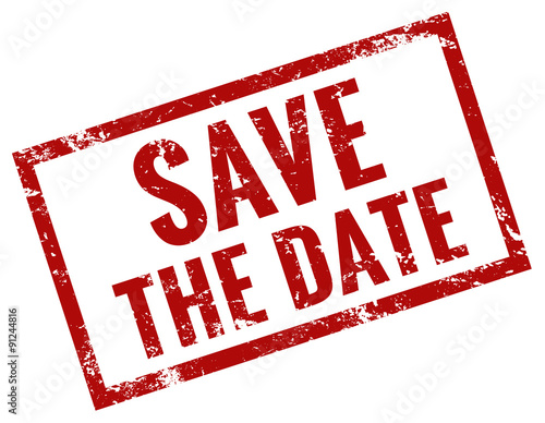 Save the date Stempel rot 