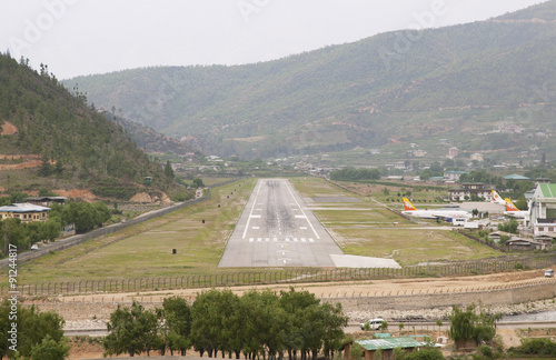 Landingstrip in Paro