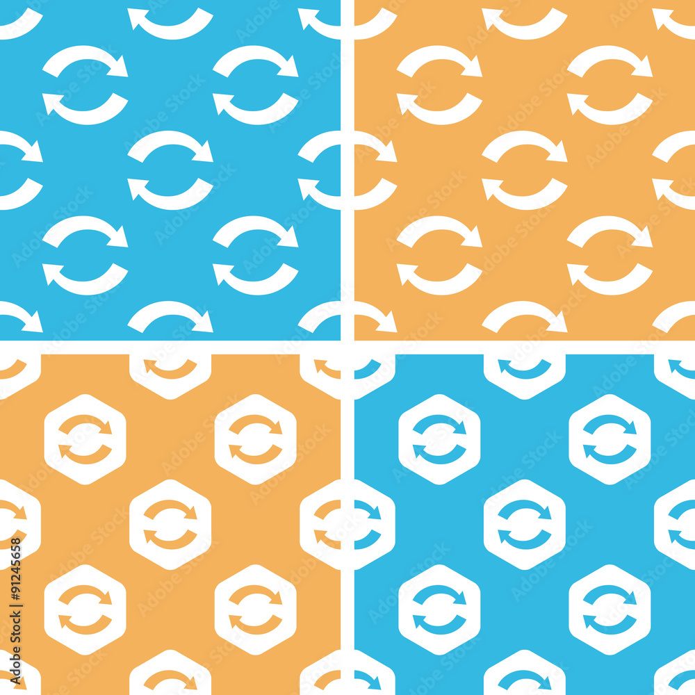 Refresh pattern set, colored Refresh pattern set, colored