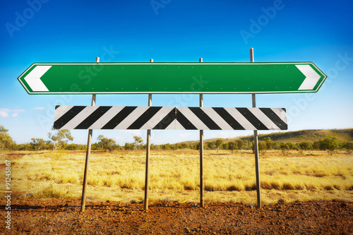 Blank Road Sign