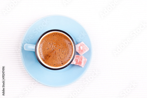 turkish coffee with turkish delight