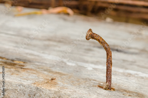 rusted nail