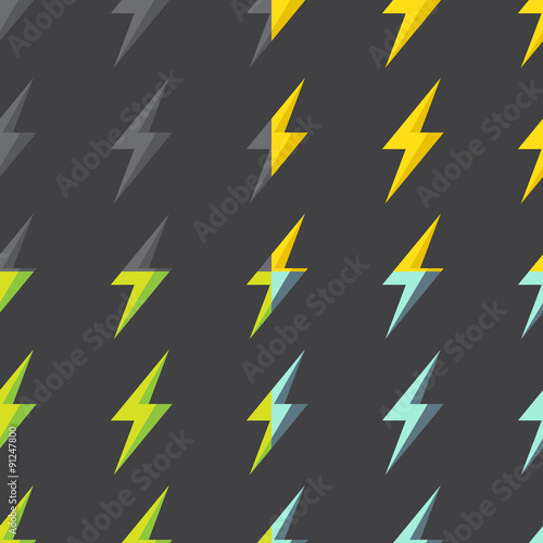 seamless pattern with lightning