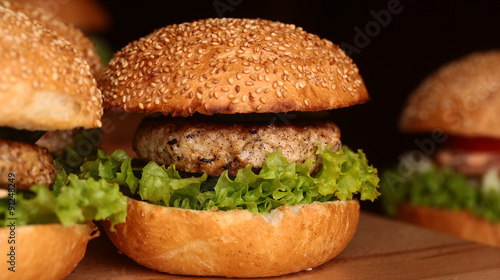 Big burgers with cutlet
