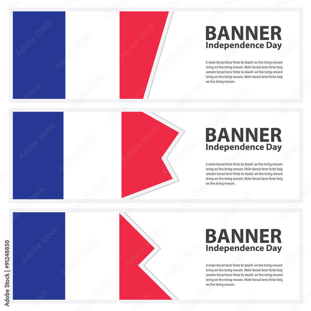 france Flag banners collection independence day france Flag banners collection independence day
