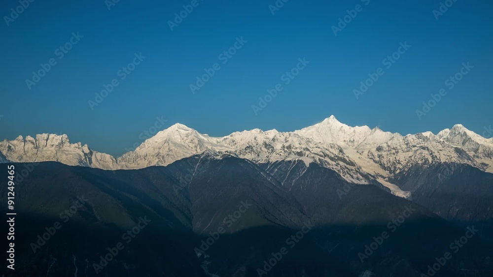 Meili snow mountain in yunnan china Meili snow mountain in yunnan china